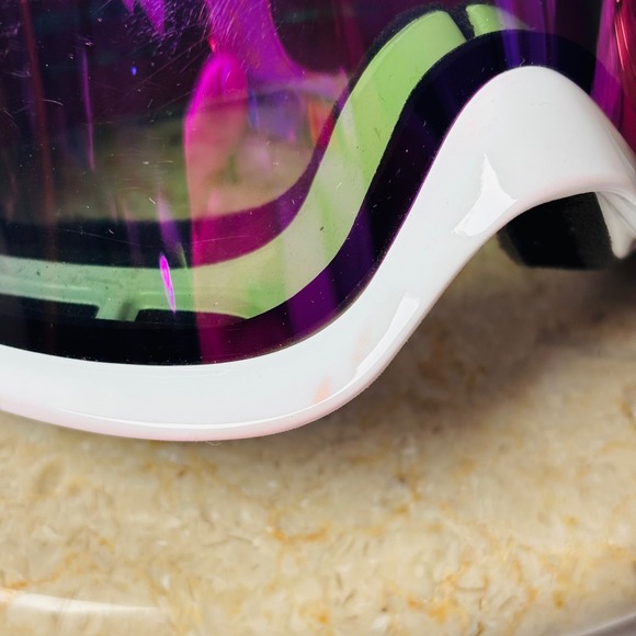 Von Zipper‎ Womens Sizzle Snow Goggle Candy Stripe White Smoke Pink Irridescent main image 9
